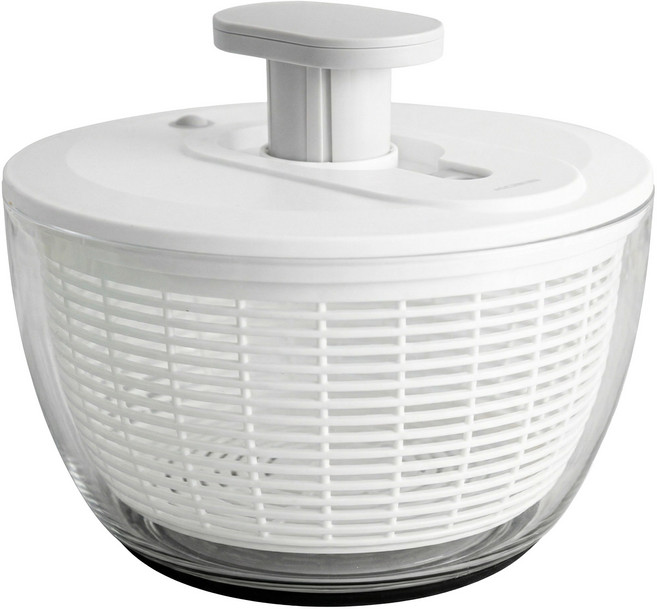 코지스 펌프식 샐러드 채소 과일 스피너 야채 탈수기 6.29L, 1개, 화이트