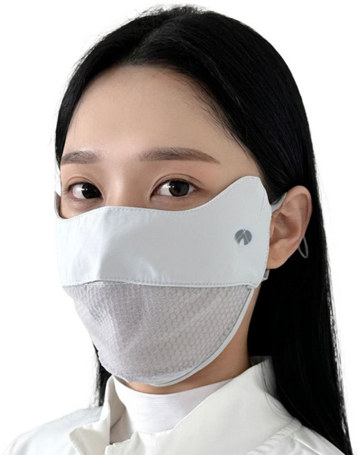 캠피셔스 UV차단 에어메쉬 마스크, 2개, 그레이