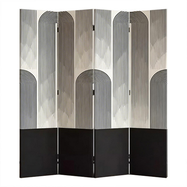 평풍 미니멀 스트라이프 패턴평풍, 1개