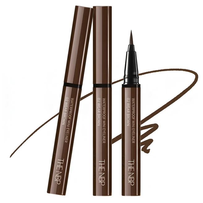 더엔비피 워터프루프 미니 아이라이너 0.6g, 브라운, 1개 - 쿠팡