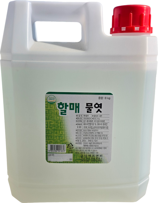 업소용 대용량 가성비 할매 이온 물엿, 1개, 8kg