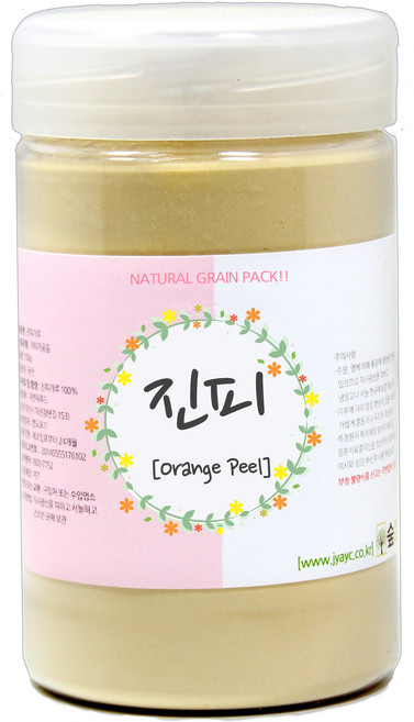 숲으로허브 천연곡물팩 진피가루 통 140g, 3개, 1개입