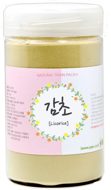 숲으로허브 천연곡물팩 감초가루 통 100g, 2개, 1개입