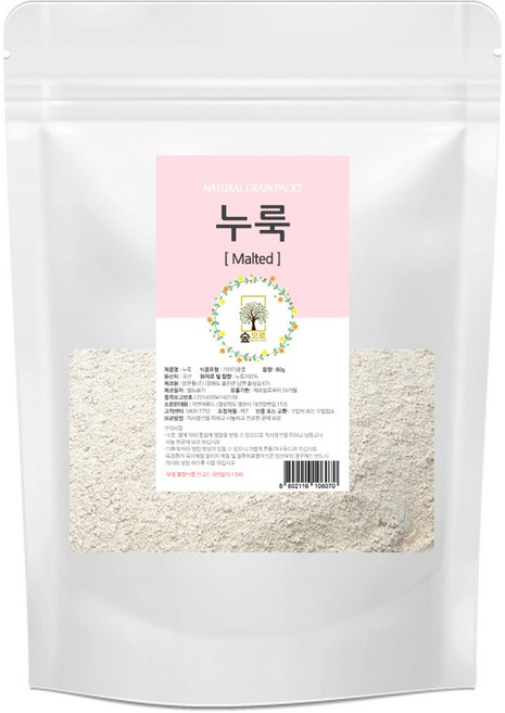 천연팩 누룩가루 60g, 5개, 1개입