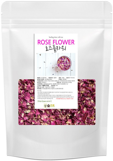 숲으로허브 로즈플라워허브차 100g, 1개, 1개입