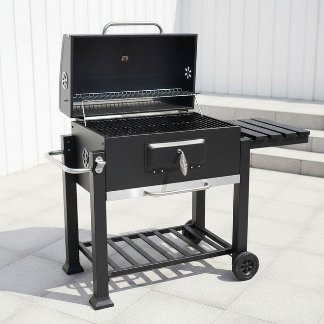 카나모 특대형 훈제 바베큐그릴 숯불그릴 불판 캠핑 화로, 01. 카나모 훈제 숯불그릴, 1개