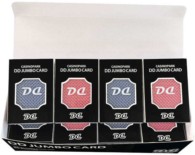 DD카드 점보 큰 숫자 홀덤카드 플레잉 포커 디디카드, 1박스(12개), 1개