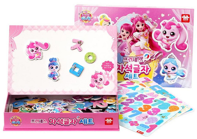 아리아띠 캐치 티니핑 프린세스 자석글자 세트, 혼합색상, 1세트