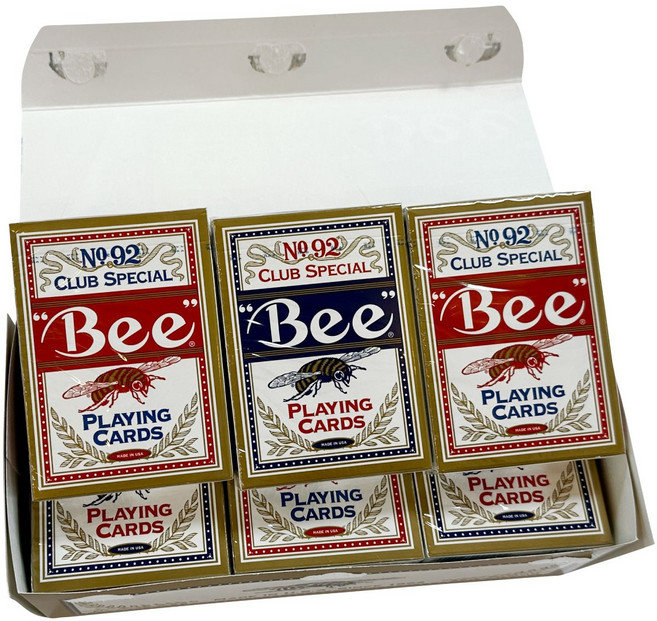 Bee 카드 비카드 종이카드 바카라 블랙잭 마술 카지노용품, 1박스(12개), 1개