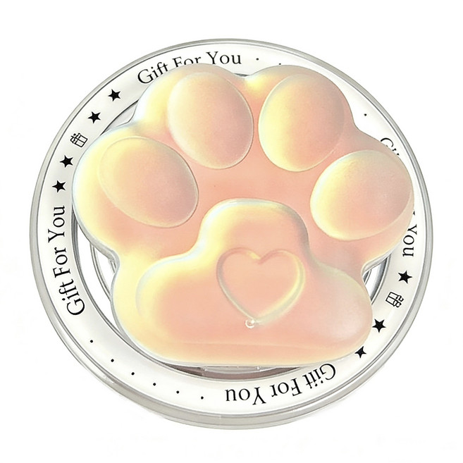 가피바라 초강력 귀여운 고양이 발바닥 맥세이프 그립 스마트톡, 1개, 오로라 핑크 맥세이프