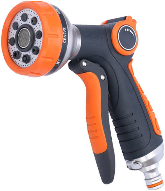 든든스토어 8기능 수압조절분사기(GP26) / 스프레이건 세차 욕실 베란다 정원 물청소 물분사기 화분물주기, 1개