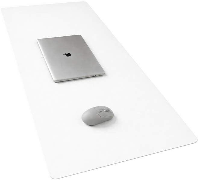 럭키페니 책상보호 마우스장패드 매트, 1개, 화이트(1200x600)