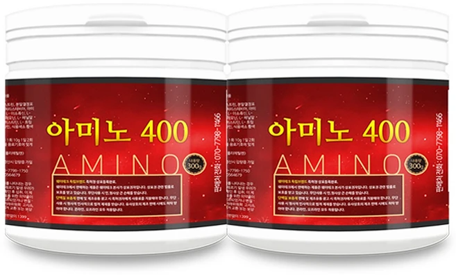 웨이테크 아미노 400 300g 근육 단백질 헬스보충제, 2개 - 쿠팡