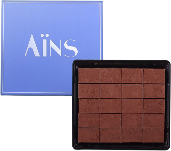 아인스 초콜릿 파베 수제 생초콜릿 카카오 (다크), 130g, 1개