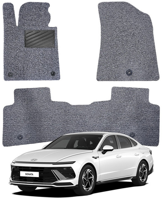 디와이 쏘렌토 쏘렌토r 올뉴쏘렌토 쏘렌토MQ4 밀림방지 자동차 코일 카매트 운전석 1열 2열, 그레이, 1열(운전석+조수석)