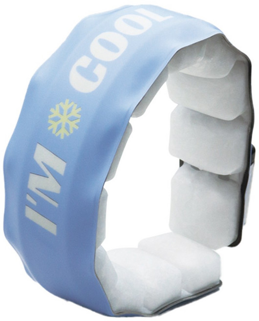 스마트 에코 아이스 네온 와이드 넥쿨러 야광 넥밴드 충전식 LED 쿨스카프, 아임 쿨, 1개