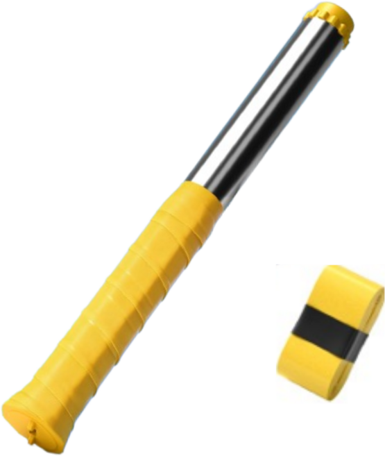 에이셉트 소리나는 배드민턴 라켓 빈스윙 휴대용 연습 스틱, 1개, 옐로우 신형