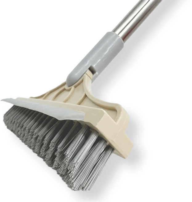 살림생각 모서리 틈새 구석 화장실 2in1 청소솔, 1개, 베이지