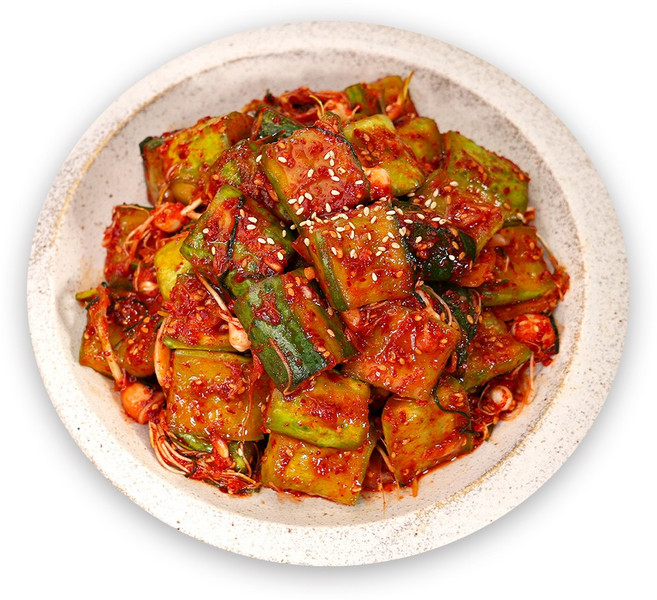 셰프애찬 당일생산 제철 달래가 향긋한 아삭 별미 오이소박이 달래오이김치, 2개, 900g