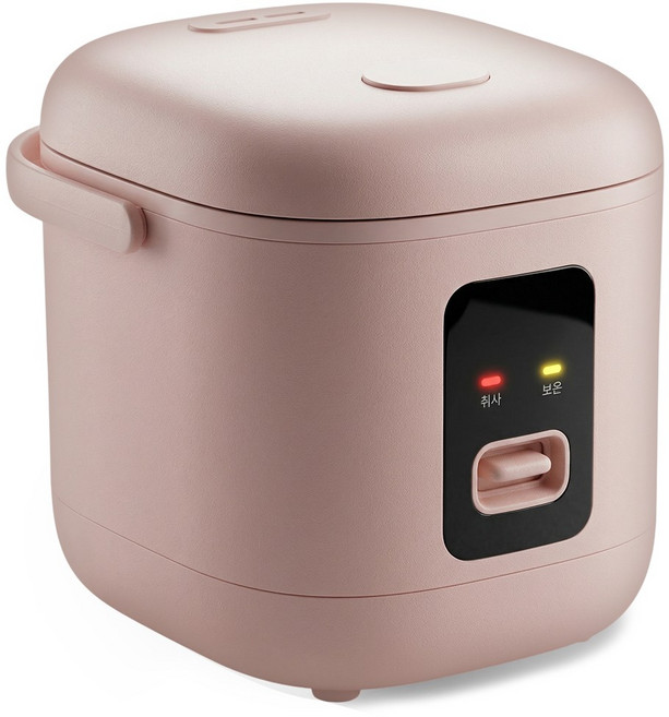 러비케이 쾌속취사 미니 전기밥솥 1~2인용, 보온밥솥, 핑크
