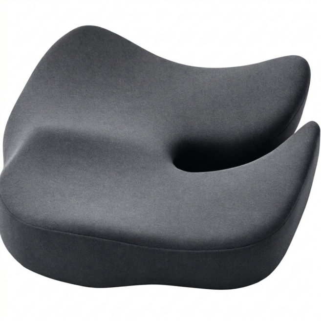 비바디초 차량용 사무실용 특대형 메모리폼 U자형 꼬리뼈 방석, 1개, 빅 그레이