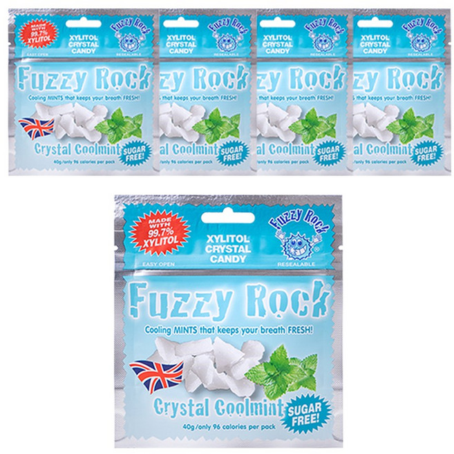퍼지락 자일리톨 무설탕 캔디 쿨민트맛 40g 세트구성, 5개