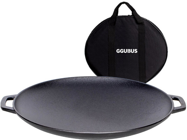 캠핑몽 그리들 주물 무쇠 솥뚜껑 전골 삼겹살 불판 고기 바베큐그릴 화로 숯불 야외 캠핑, 1개