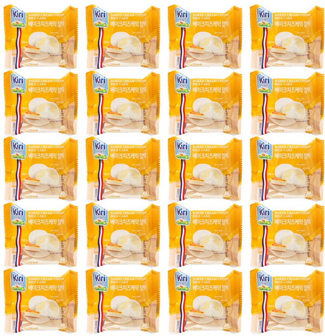 [냉동]끼리 베이크 치즈케익 찰떡 20개, 60g