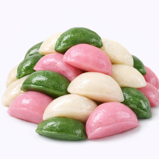 (떡DC몰) 바람떡 삼색바람떡 팥앙금 (30g66알정도) 2kg 굳지않는떡 자연해동떡 선물용 행사떡, 2박스