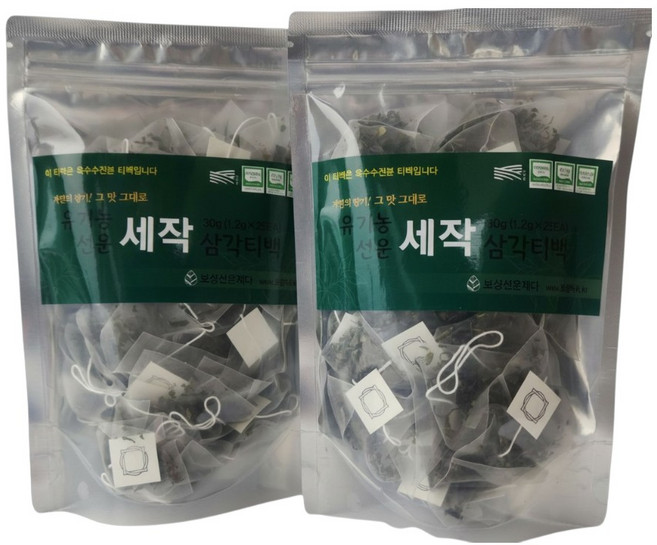 보성선운 세작삼각티백 50T(25ea x2), 1.2g