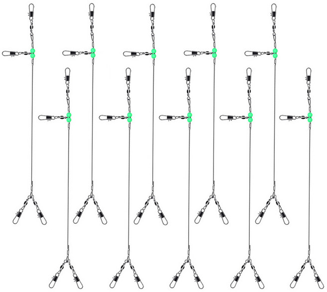 비에프씨 쭈꾸미 갑오징어 2단채비 블랙라인 10개입, 1세트