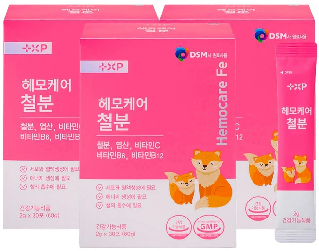 온가족 철분 임산부철분제 변비없는 철분제 빈혈 영양제, 6개, 10회분 - 쿠팡