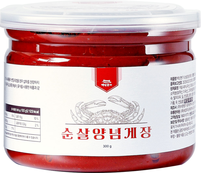 백년본가 프리미엄 국산 간편 순살 양념 게장, 1개, 300g