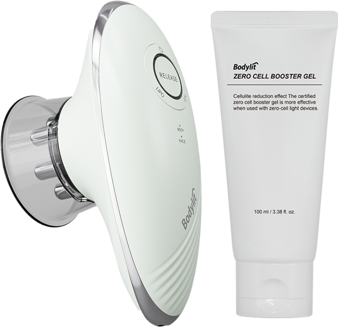바디릿 제로셀라이트2.0+부스터젤 EMS 부항 흡입 괄사 얼굴 저주파 마사지기 안마기, 바디릿 제로셀2.0+부스터젤 페이스&바디 마사지기 1개