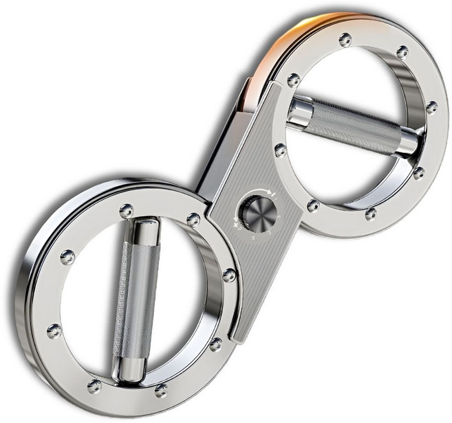 얼도우 팔운동기구 이두 삼두 어깨 근육 완력 강화 홈트레이닝 실내 운동 기구 번머신, 실버 4.0, 1개