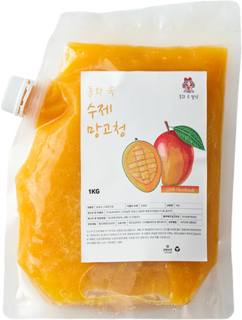 동화속 프리미엄 자일로스 홈카페 수제 망고청, 1개, 1개입, 1kg