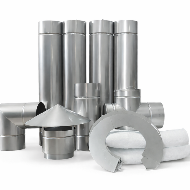 125mm 스텐연통/화목난로연통/벽난로 연통, T관, 1개, 1개