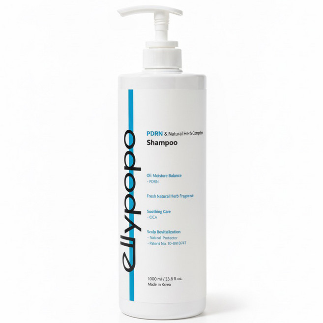 엘리포포 PDRN 대용량 샴푸 향기좋은샴푸 비듬샴푸, 1개, 1L