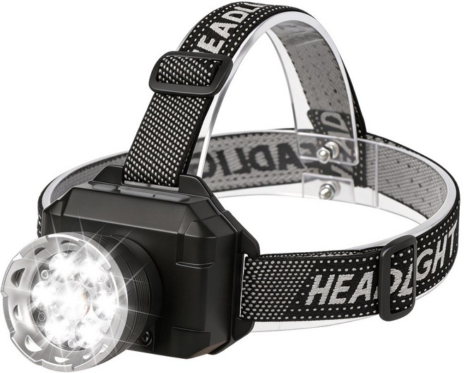 SERMER LED 헤드랜턴 충전식 C타입 캠핑 등산 작업용, 1개, 블랙
