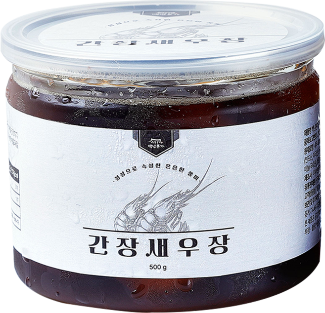 백년본가 간편 순살 깐 수제 비법 간장 새우장, 500g, 1개