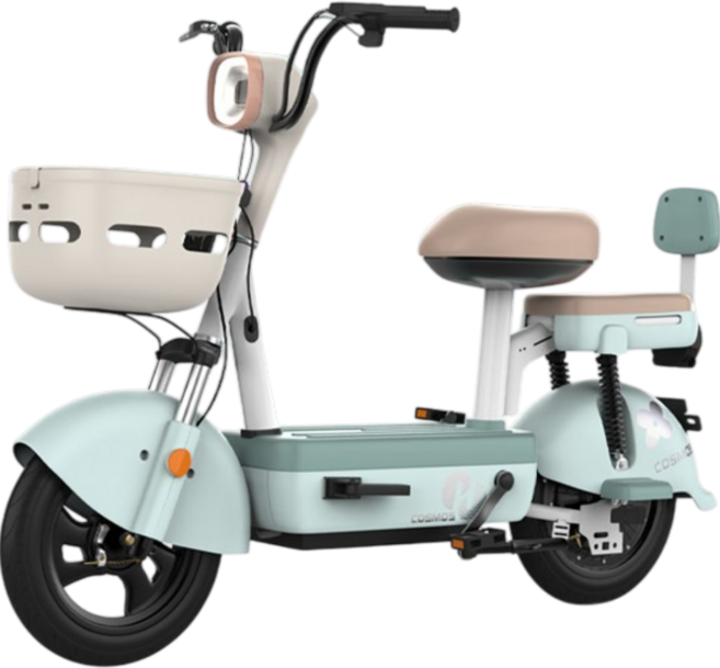 볼트란 전동 스쿠터 전기 오토바이 출퇴근 바이크 성인용 자토바이, 20A 110km, 민트 그린