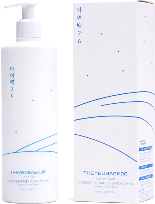 더여백26 순딩이 샤벳 클렌징밀크 대용량, 1개, 500ml