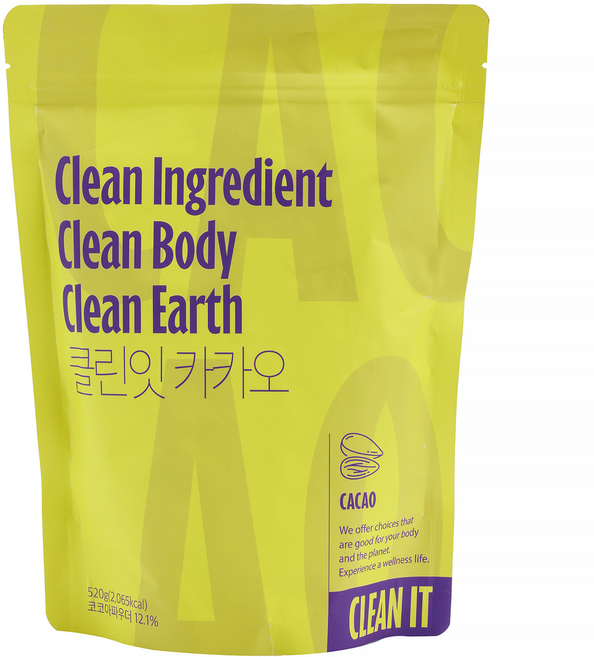 클린잇 카카오 식물성 단백질 쉐이크 비건 카카오, 520g, 1개