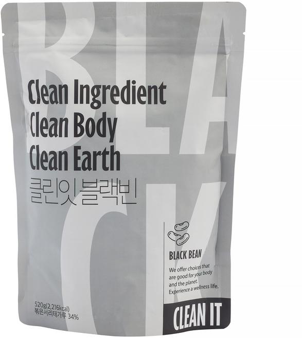 클린잇 블랙빈 식물성 단백질 쉐이크 520g 비건, 1개