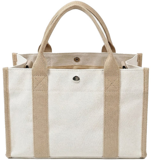 다용도 캔버스 귀저기 가방 + 이너백, 아이보리