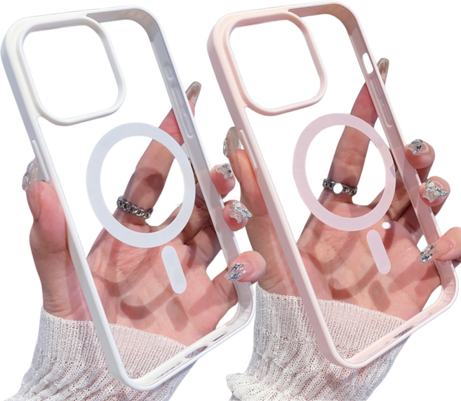 아이폰 갤럭시 맥세이프 실리콘 핸드폰 투명 케이스