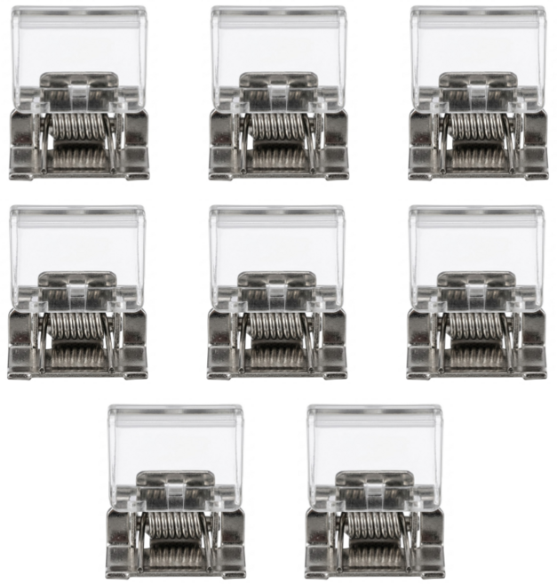 다앤디 편리한 바지 밑단 고정핀, 8개, 투명