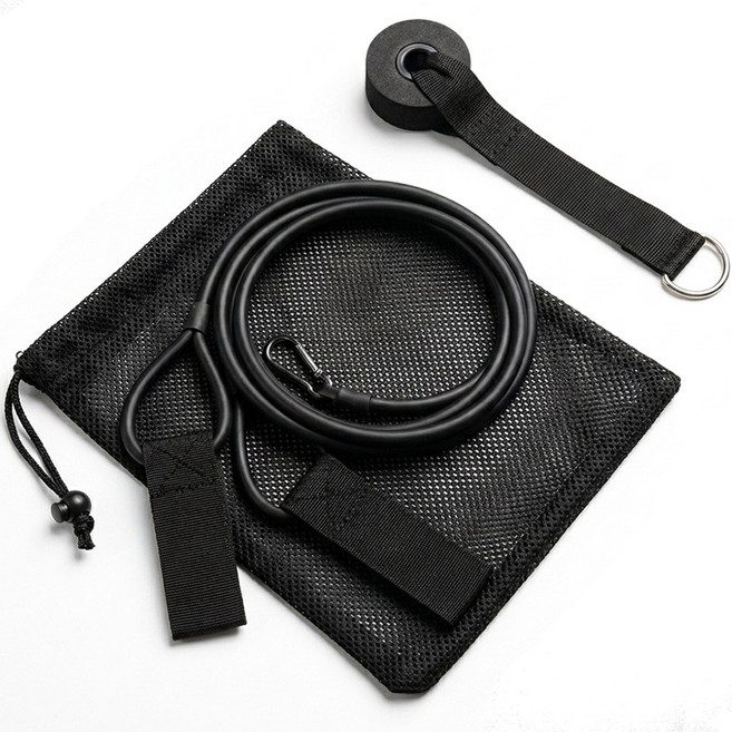 로로포우 야구 밴드 튜빙 스트레칭 운동, 1개, 블랙