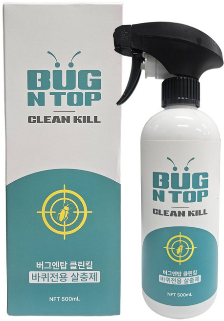 [버그엔탑] 바퀴벌레약 살충제 퇴치제 바퀴약 클린킬 키퍼왕유제, 2개, 500ml