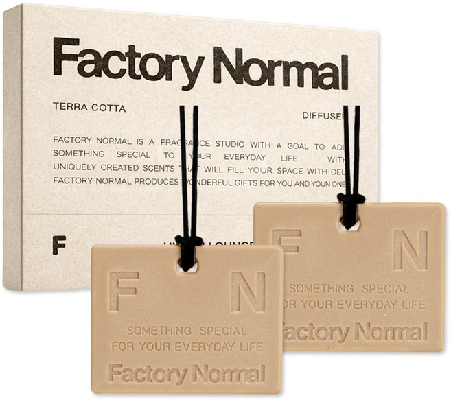 팩토리노멀 차량용방향제 테라코타 디퓨저 자동차 룸미러 선물, 1세트, 체리 선데
